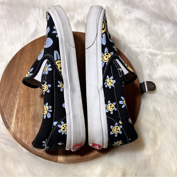 Vans Classic slip on Trippy Grin Floral Black Size 8 Men’s - Picture 11 of 13